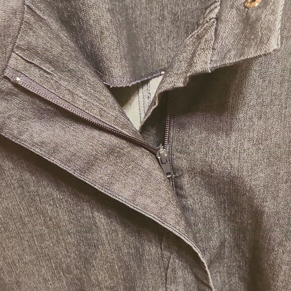 Sandro Woman Blue Denim Jacket w/ Cargo Pockets Size 2XL - Picture 2 of 9